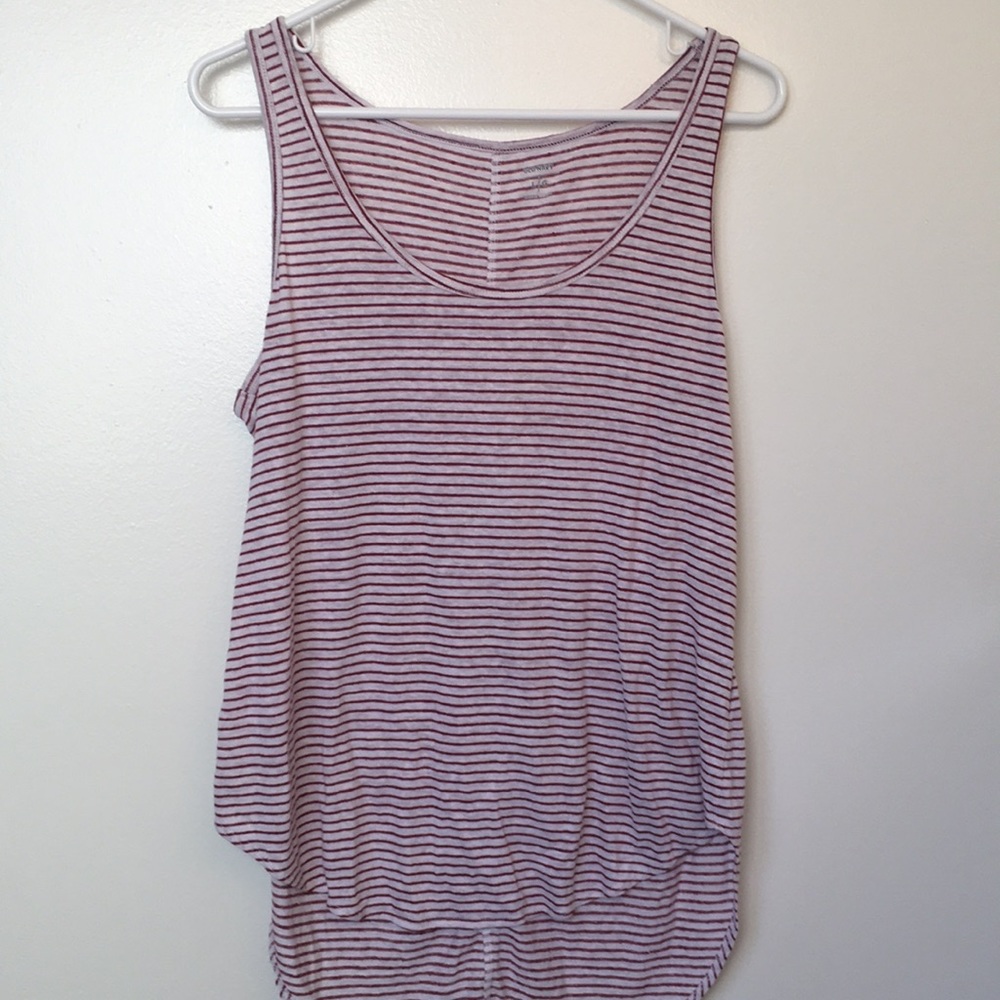 Red-striped tank top